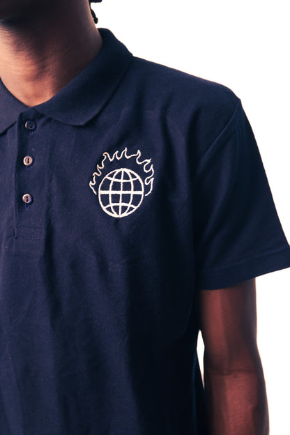 navy blue Polo T